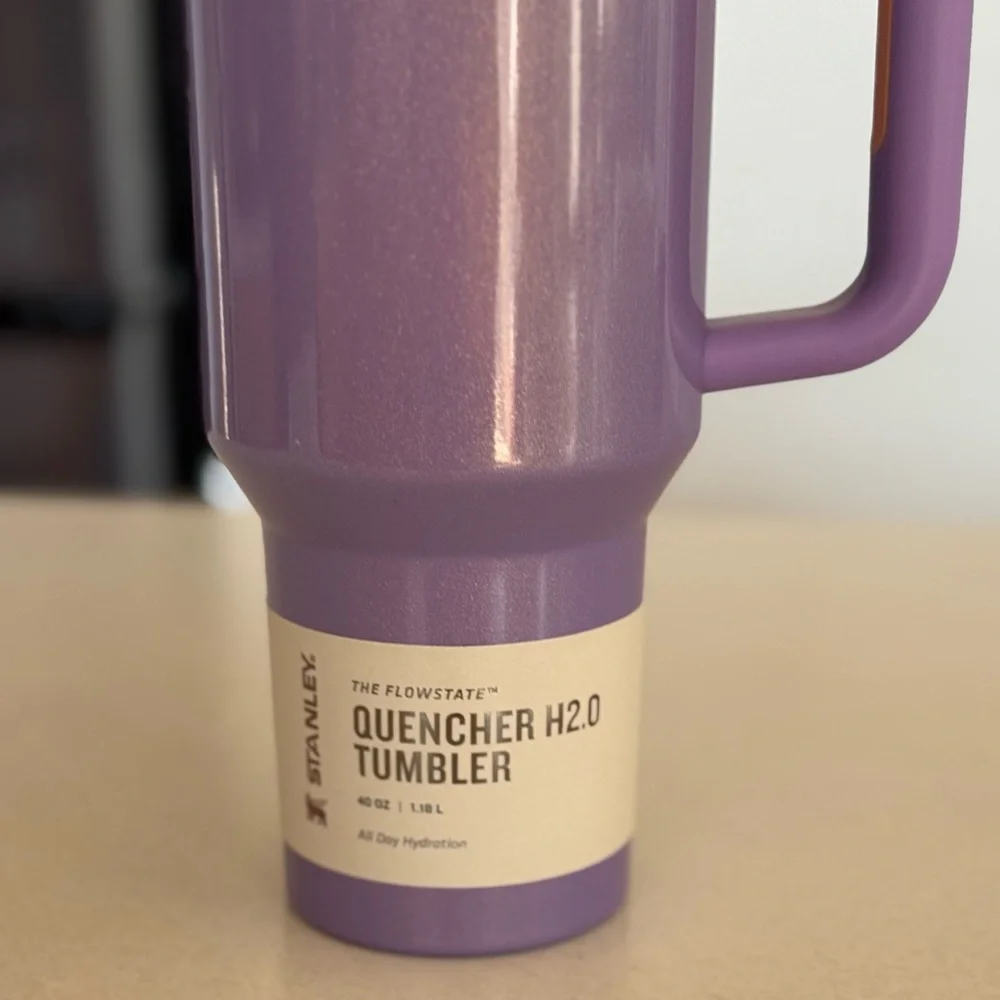 Stanley Quencher H2.0 40oz Tumbler Periwinkle Shimmer Flowstate New - Picture 4 of 5